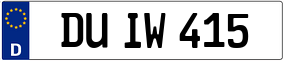 Truck License Plate